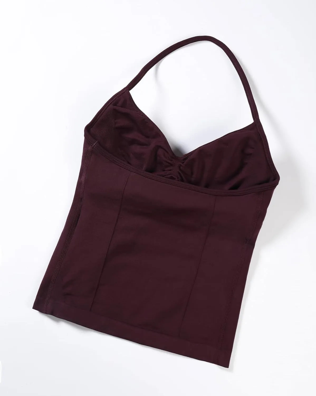 AUROLA Influence Longline Strappy Workout Halter Tops for Women,Removable Cups Padded Bras Impact Gym Yoga Sleeveless Top