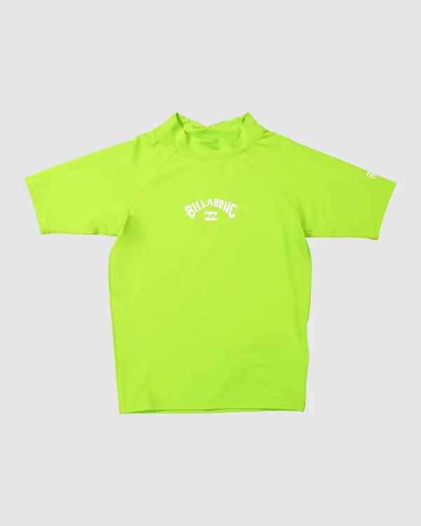 Billabong Youth All Day Arch Rashie (0-6) - Neon Green