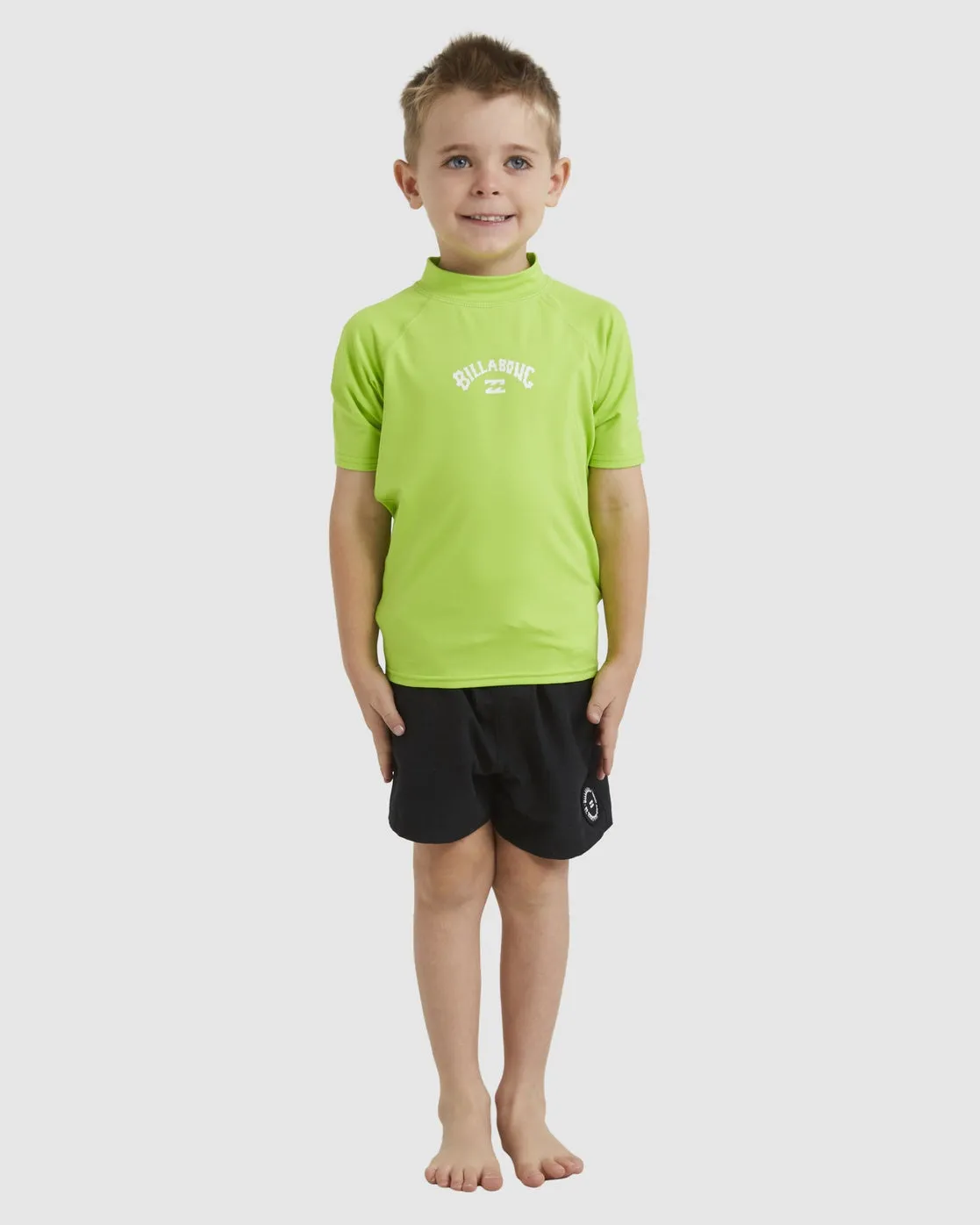 Billabong Youth All Day Arch Rashie (0-6) - Neon Green