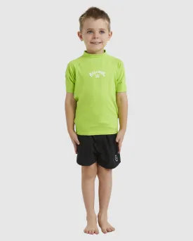 Billabong Youth All Day Arch Rashie (0-6) - Neon Green