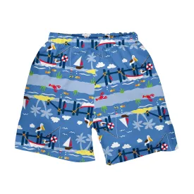 Classic Ultimate Swim Diaper Pocket Trunks - Periwinkle Pier