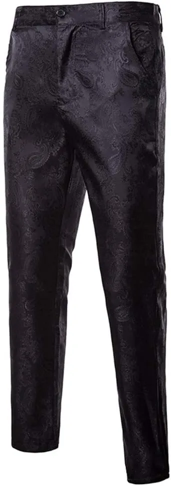 Cloudstyle Mens 2 Piece Paisley Dress Suit One Button Party Wedding Blazer Pants Sets