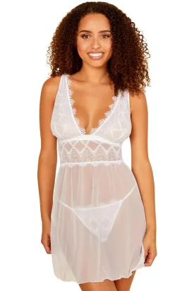 Cosabella Allure Babydoll, White (ALLUR2621)