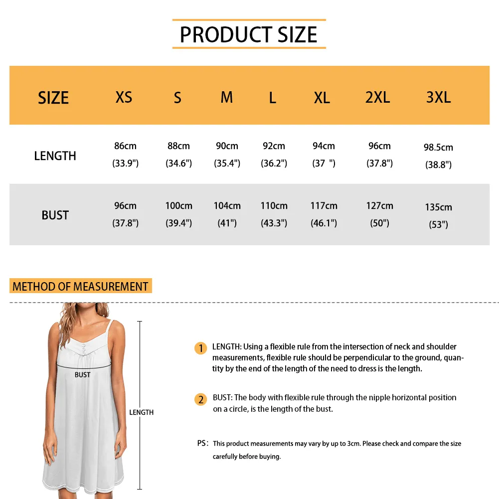 Custom Your Husband's Face Women Bule Suspender Nightdress Sleeveless Nightgown Soft Sleep Dress