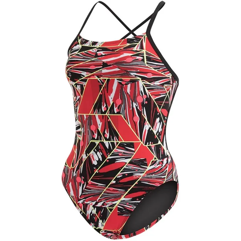 Dolfin - Graphlite Vantage Cross Back Swimsuit - Red