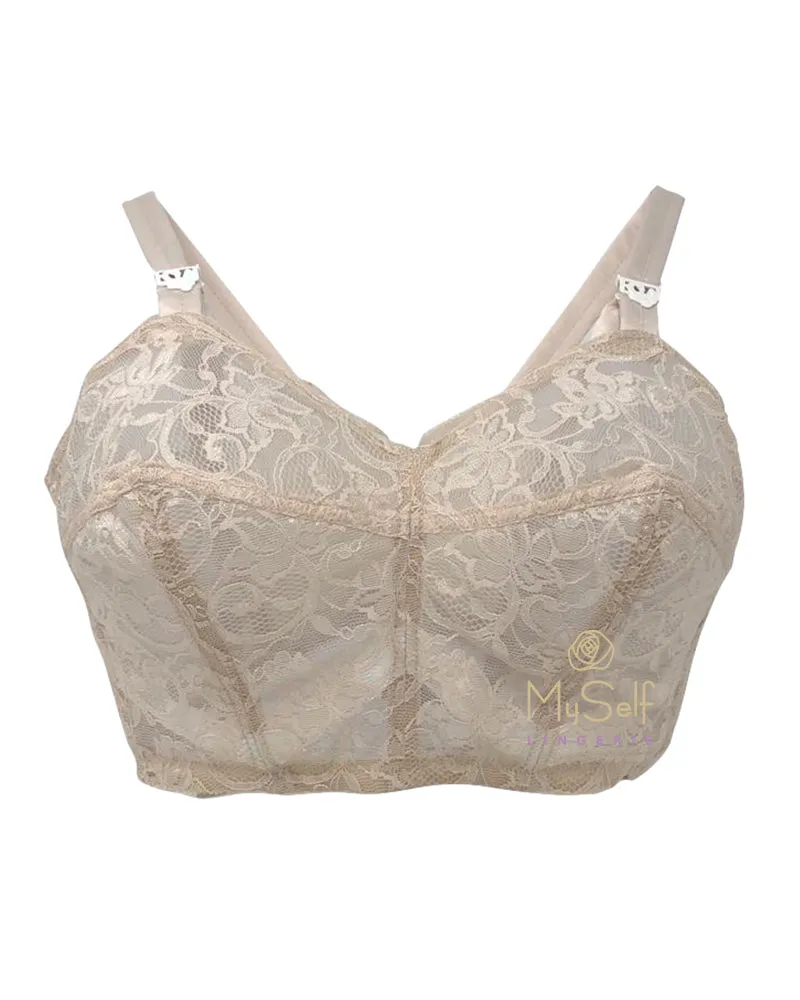 Edith Lances All Lace Wire-free Minimizer Bra