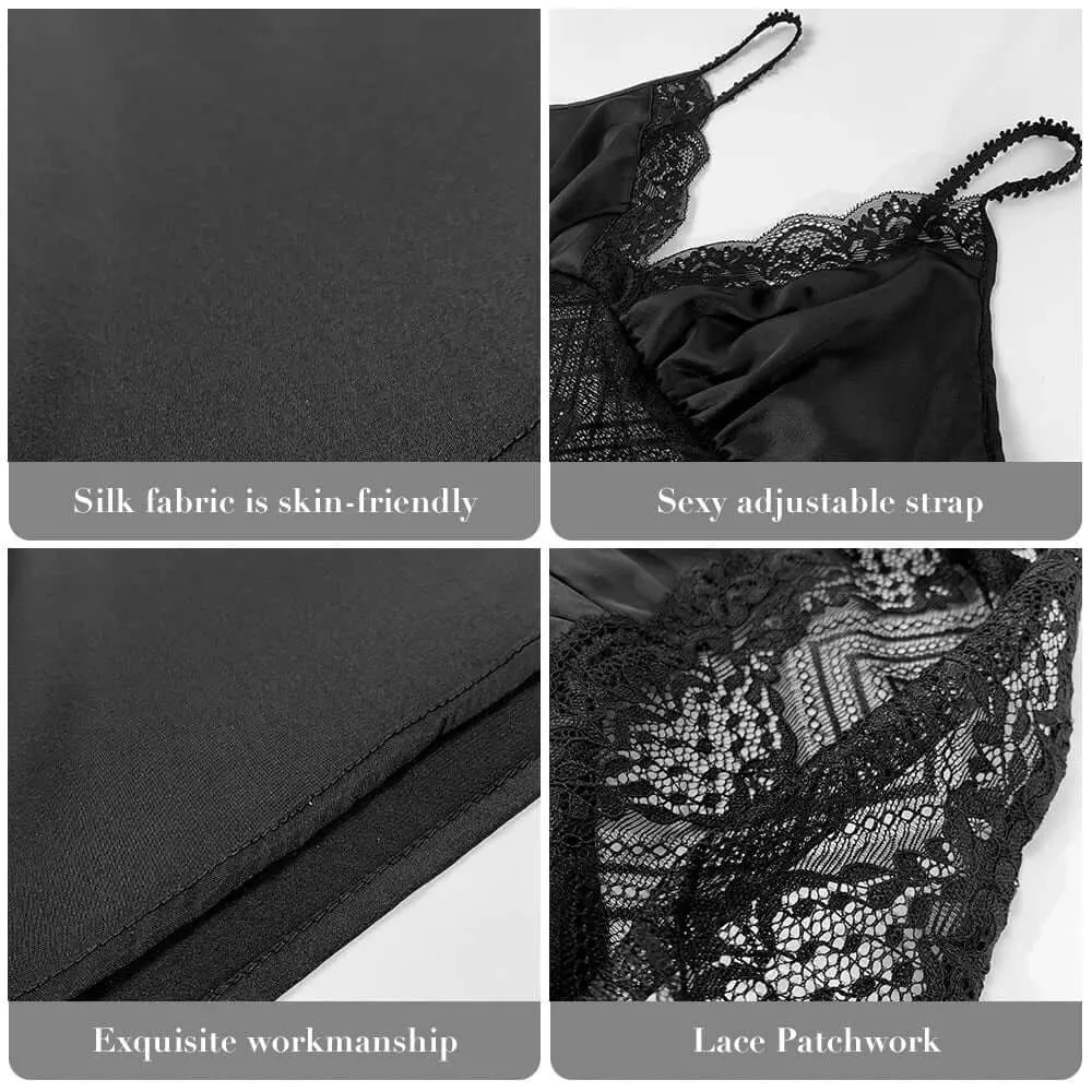 Fashion Suspender Skirt Lace Nightgown Women Sleepwear Nightie Casual Spaghetti Strap Nightdress