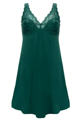 Flora Luxe Chemise - Green