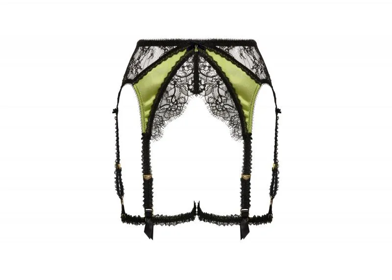 Glamcatcher Suspender - Black/Olivine -