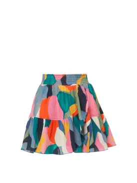 Izzy Skirt In Carta Colorblock
