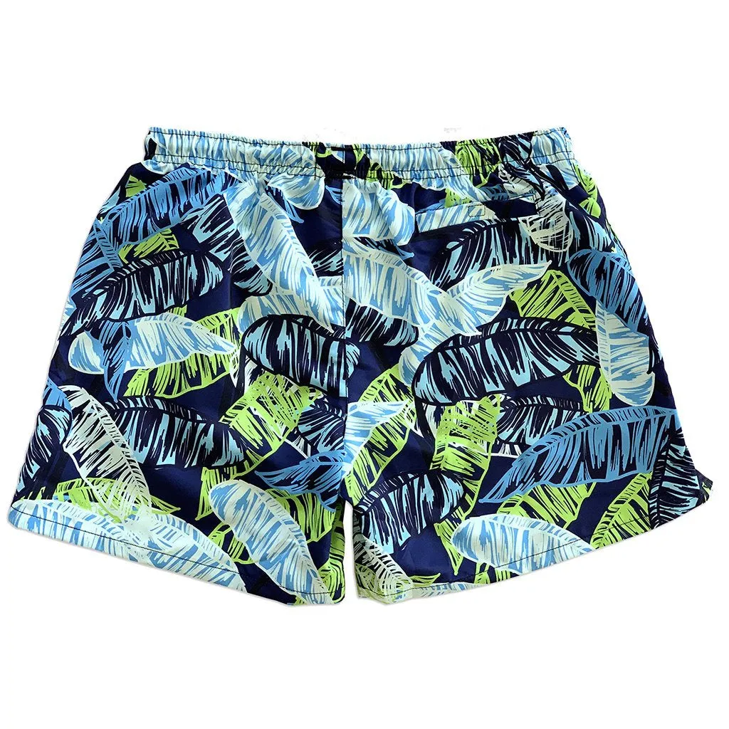 La Palma Eco-Beachwear Classic Botanical Sustainable Swim Trunks