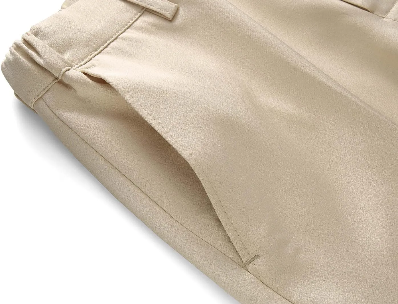 Lamgool Women's Suit 2 Pieces Satin Pantsuits One Button Tuxedo for Dinner, Event and Work