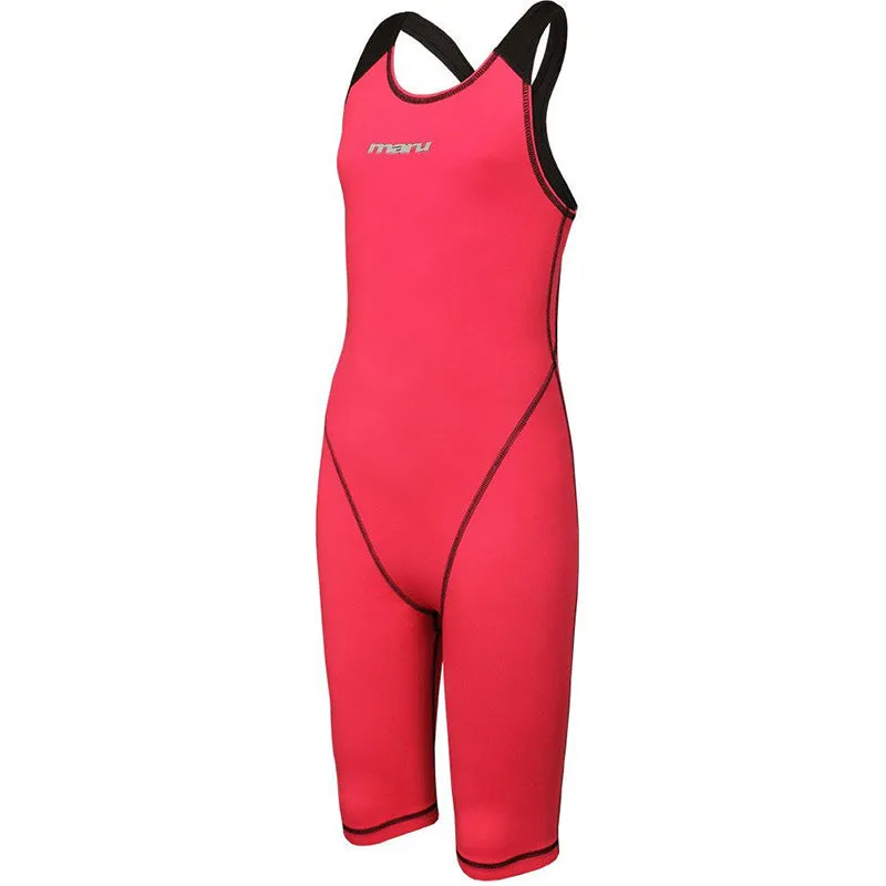 Maru Girls Competition Swimwear - XT3 Junior Pro Legs - Coral and Black