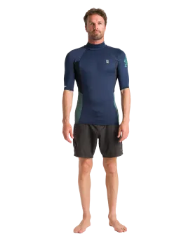 Nuwave Basics Rash Vest in Bluestone