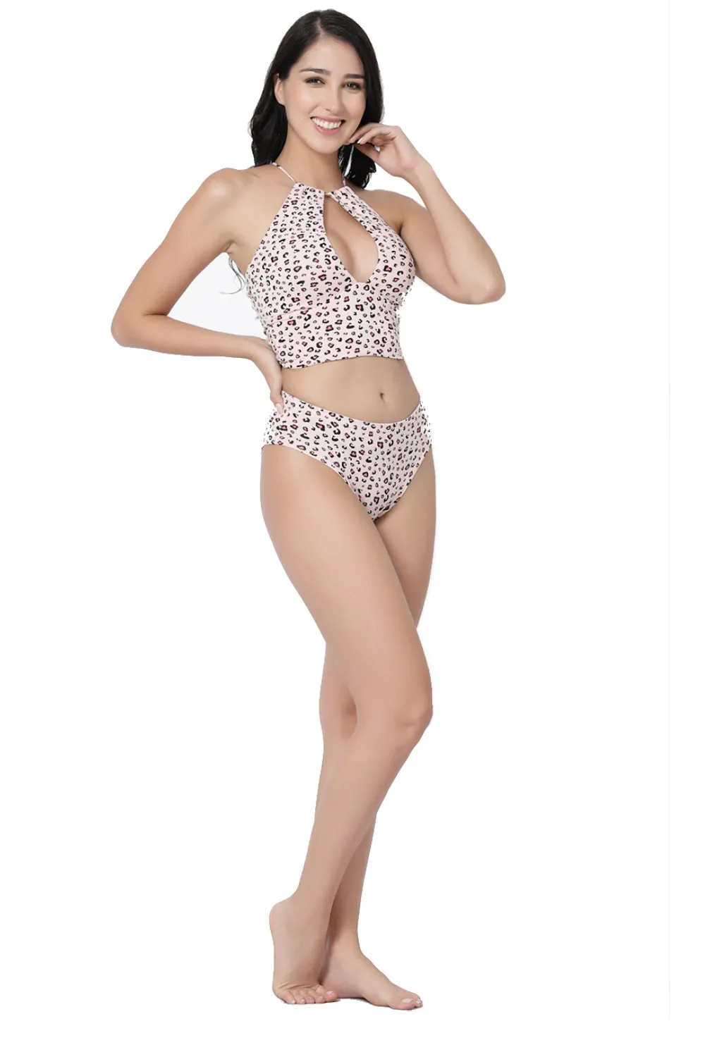 Organic Cotton  Antimicrobial Seamless Bra and Panty set-ISB118_ISP068-Pinkprint-