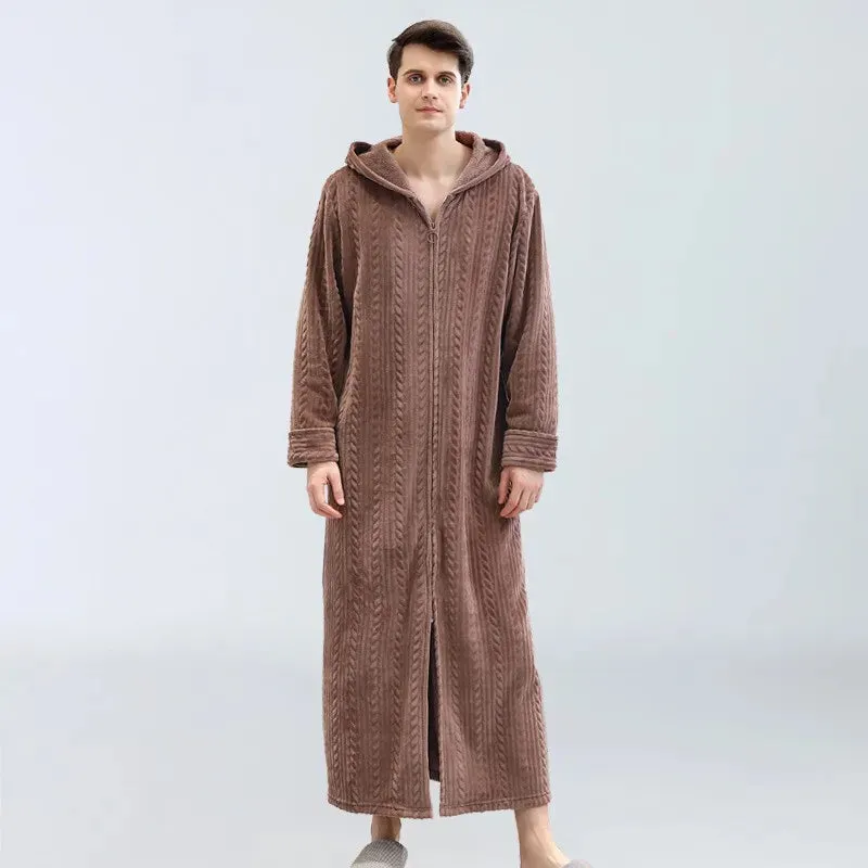 OversizeWarm – Thick Flannel Bathrobe