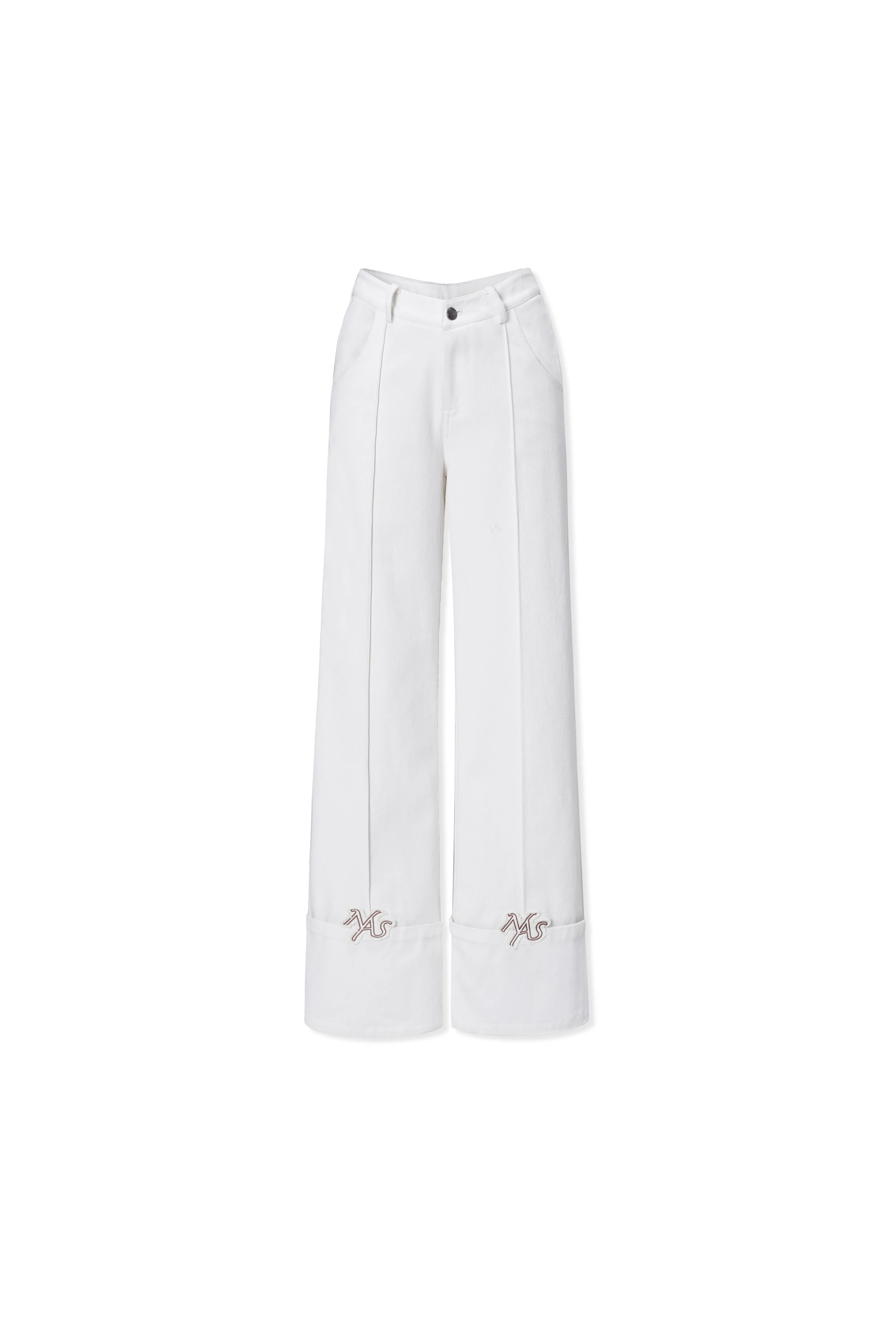 Parallel Line Straight-leg Pants