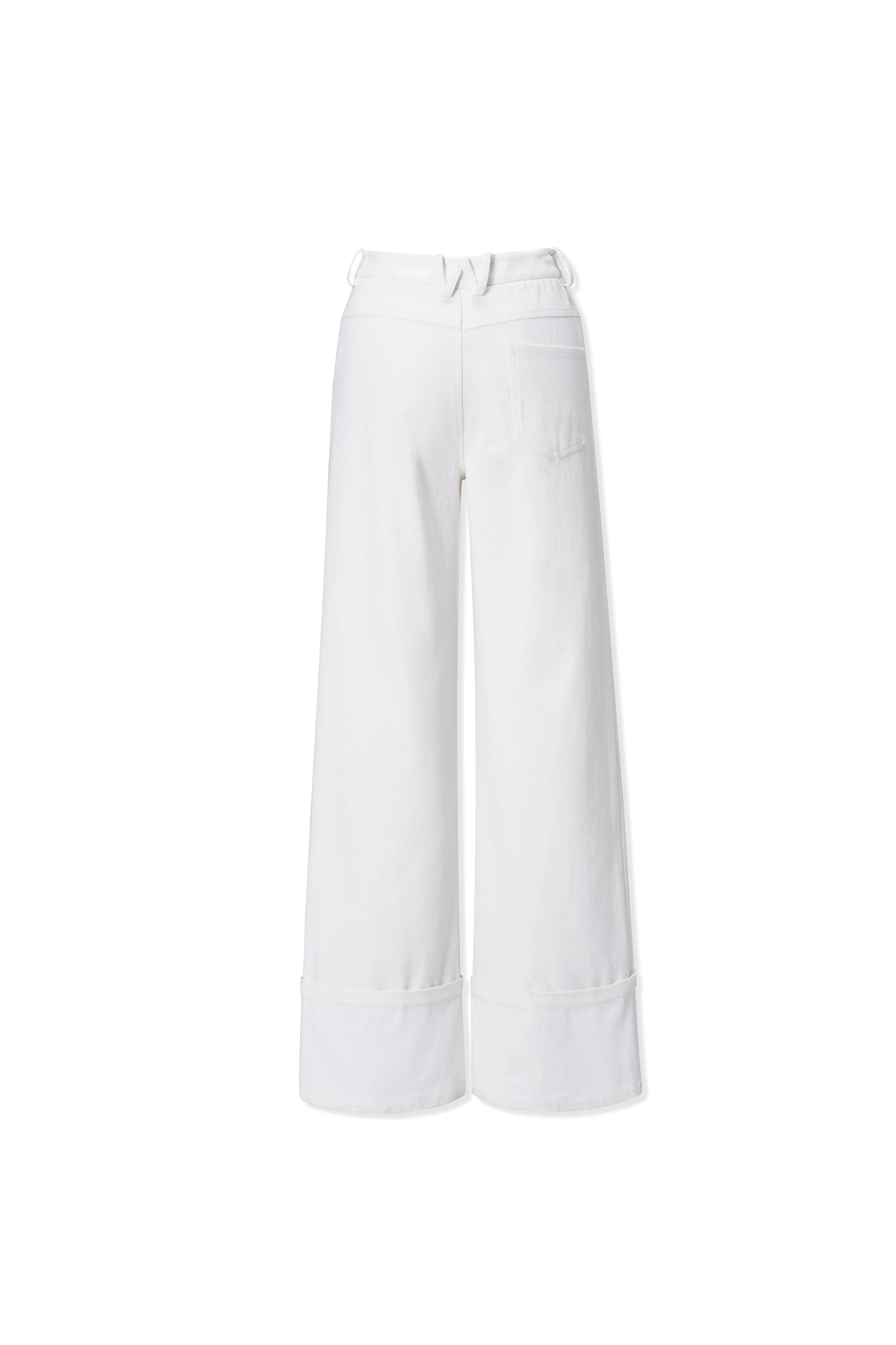 Parallel Line Straight-leg Pants