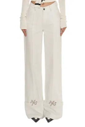 Parallel Line Straight-leg Pants