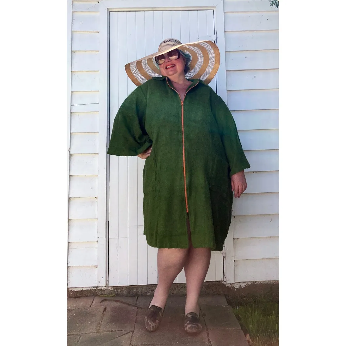 Plus Size Cotton Terry Beach Dress