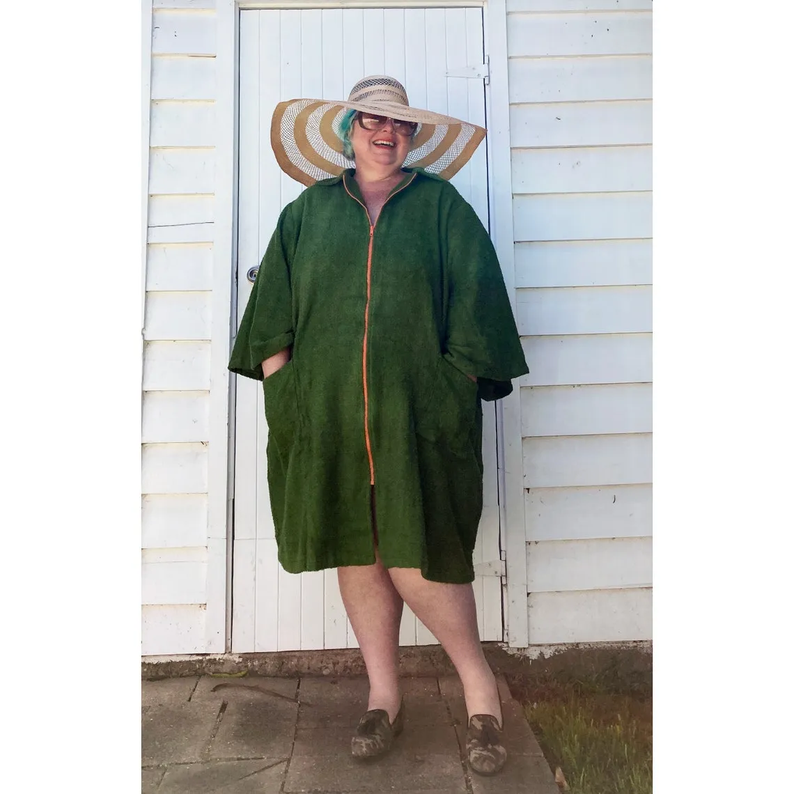 Plus Size Cotton Terry Beach Dress