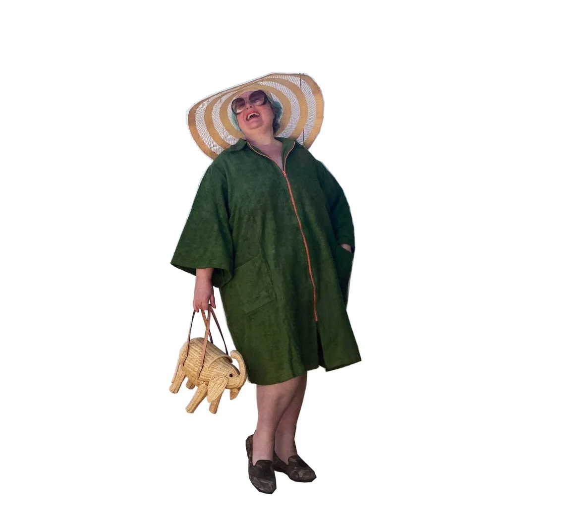 Plus Size Cotton Terry Beach Dress