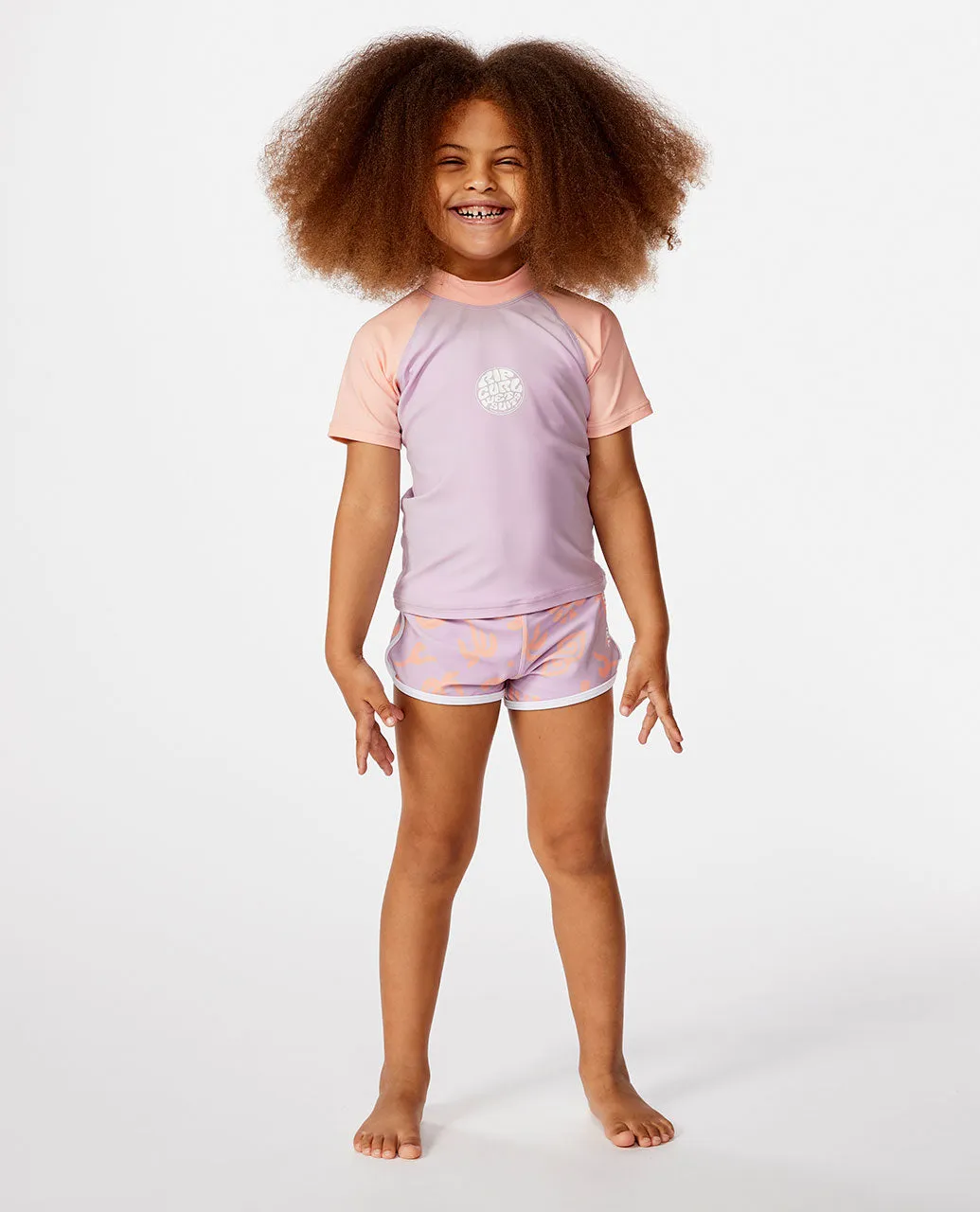Sea Mist Short Sleeve Rash Vest - Girls (0-8 years)