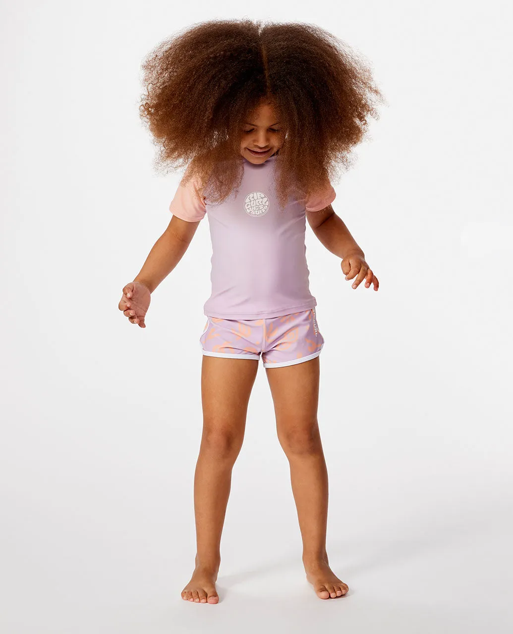 Sea Mist Short Sleeve Rash Vest - Girls (0-8 years)