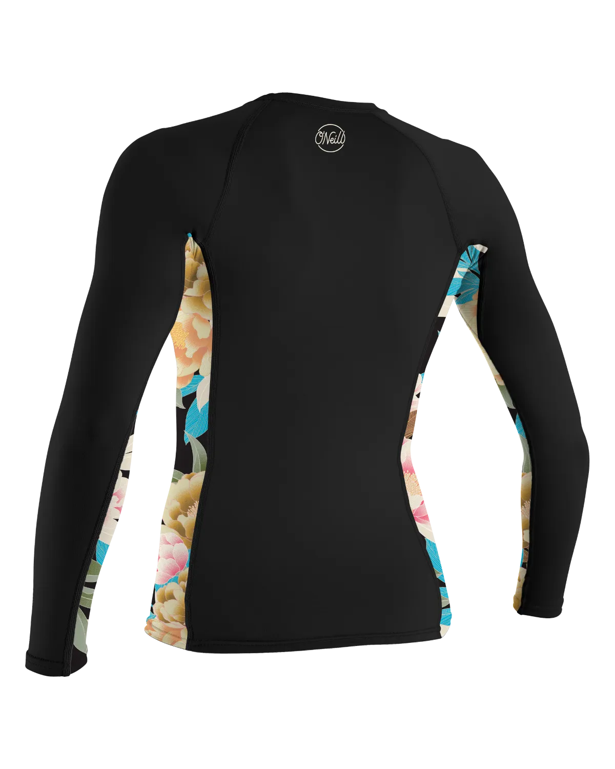 Side Print Long Sleeve Rash Vest in Black & Mikah Floral