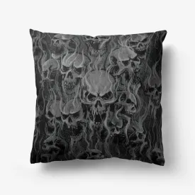 Smoke Skull Hypoallergenic Throw Pillow