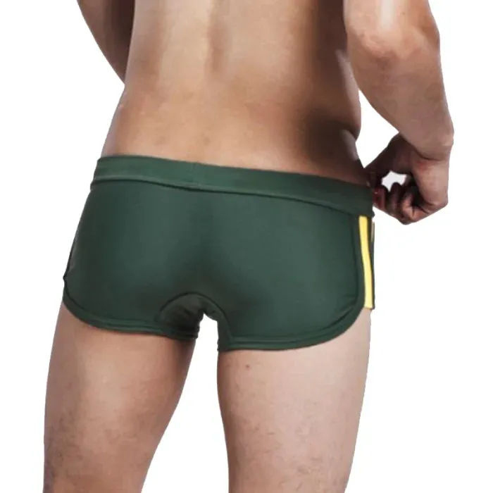 Summer Men's Nylon Boxer Swim Trunks