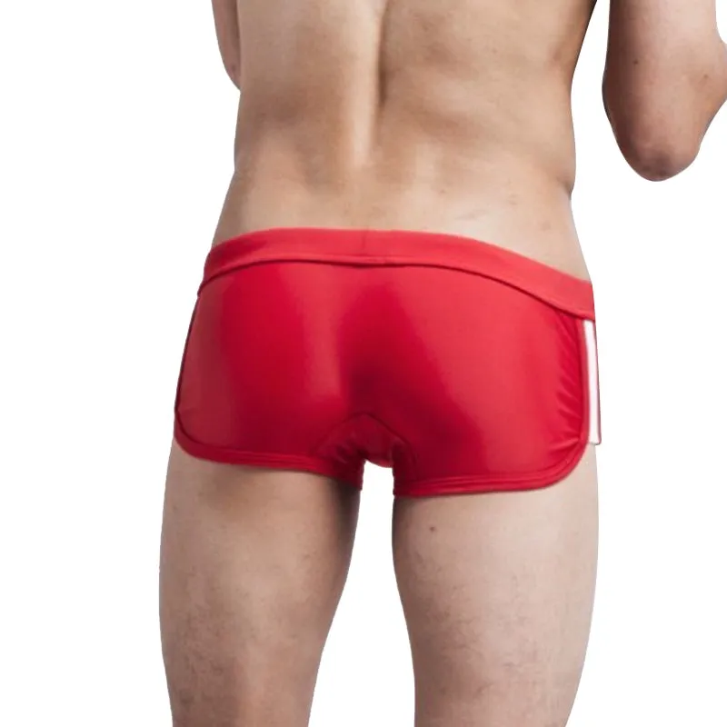 Summer Men's Nylon Boxer Swim Trunks
