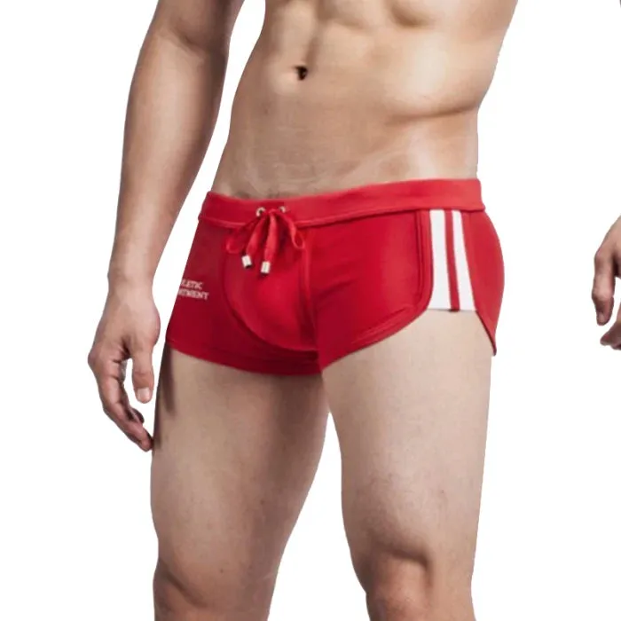 Summer Men's Nylon Boxer Swim Trunks