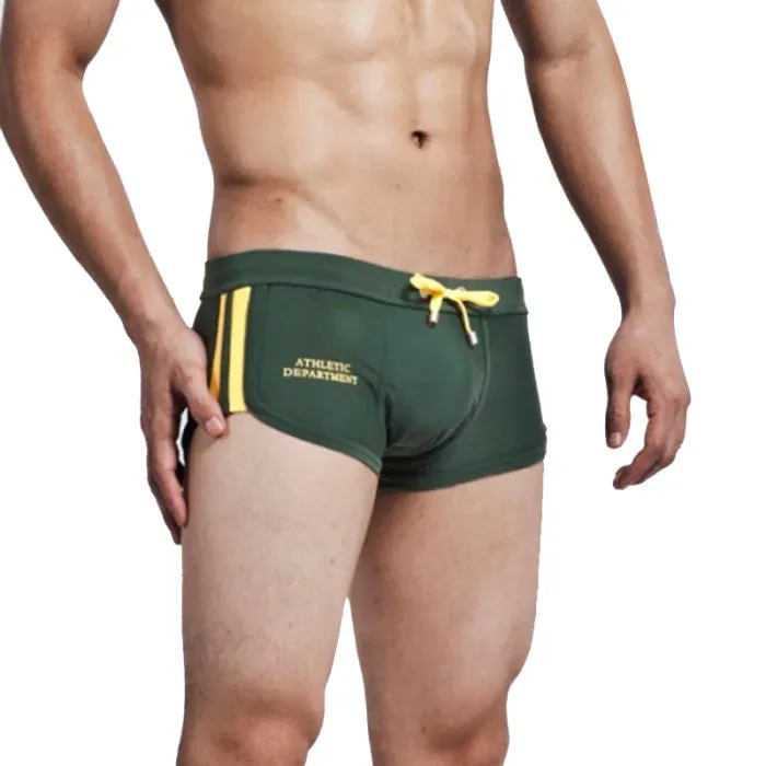 Summer Men's Nylon Boxer Swim Trunks