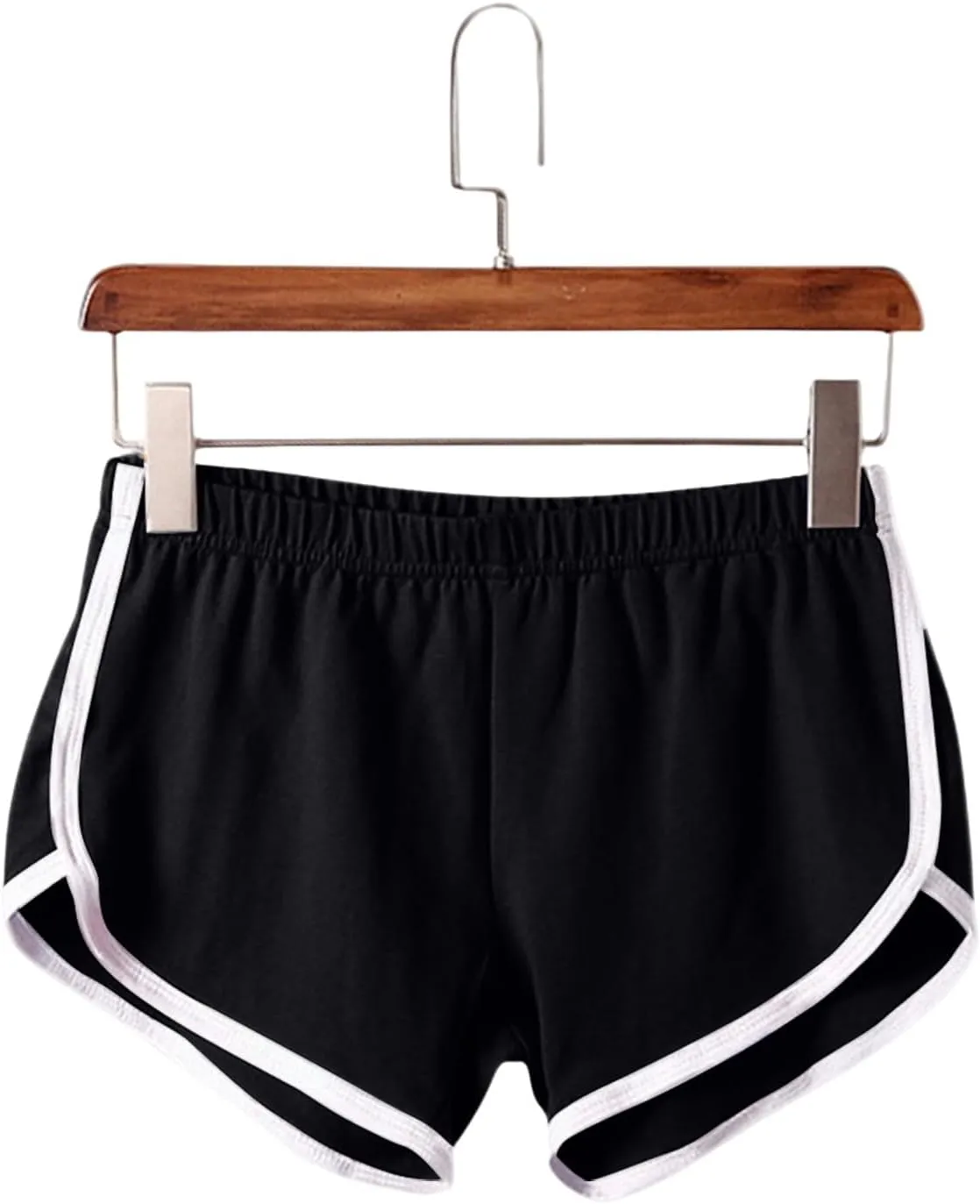 Summer Shorts for Women High-Waisted Workout Fabric with Stylish Side Stripe, Comfortable Athletic Outfits for Women