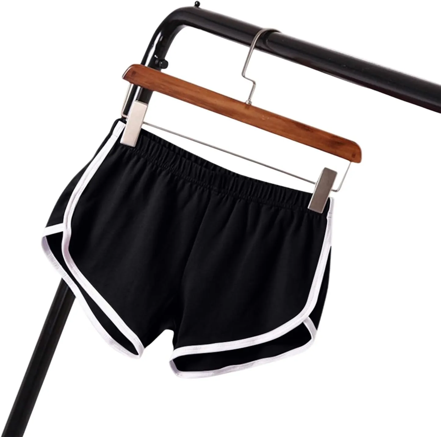 Summer Shorts for Women High-Waisted Workout Fabric with Stylish Side Stripe, Comfortable Athletic Outfits for Women