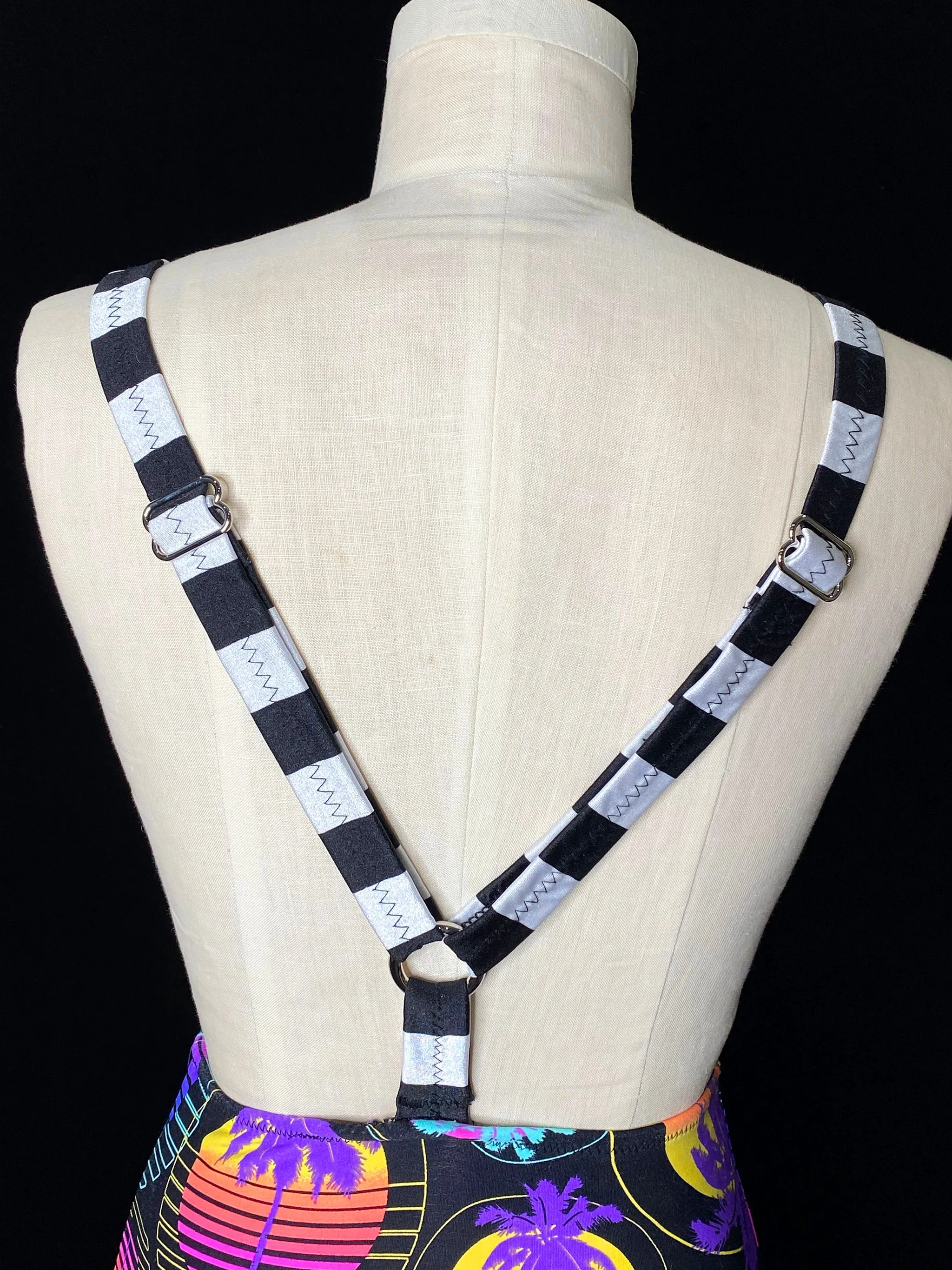 Vapor Wave Suspender Brief