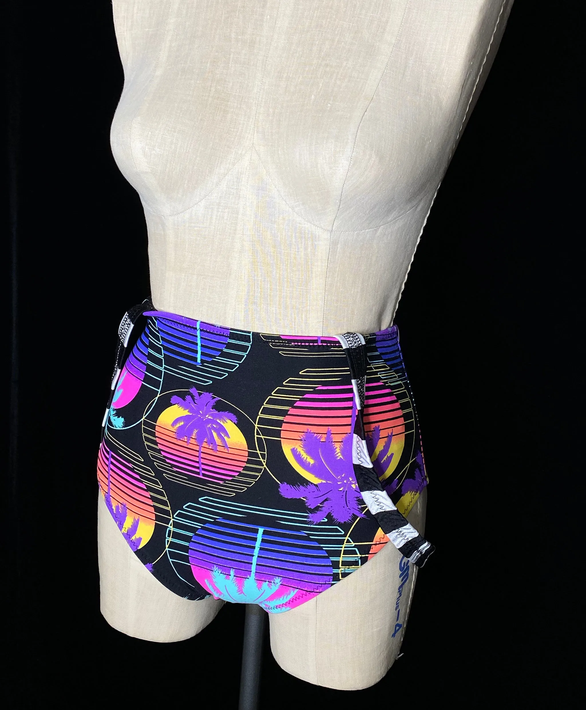 Vapor Wave Suspender Brief