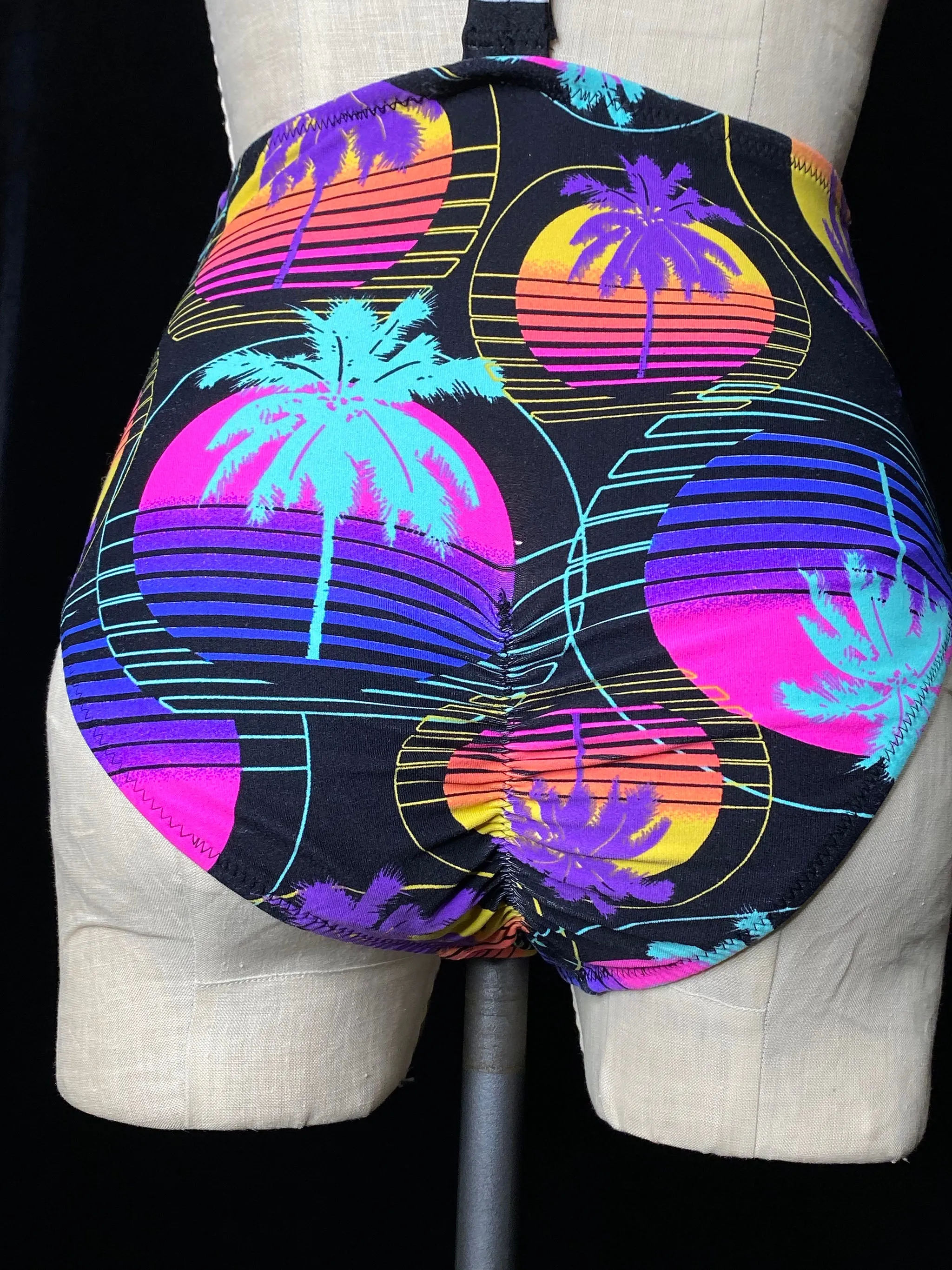 Vapor Wave Suspender Brief