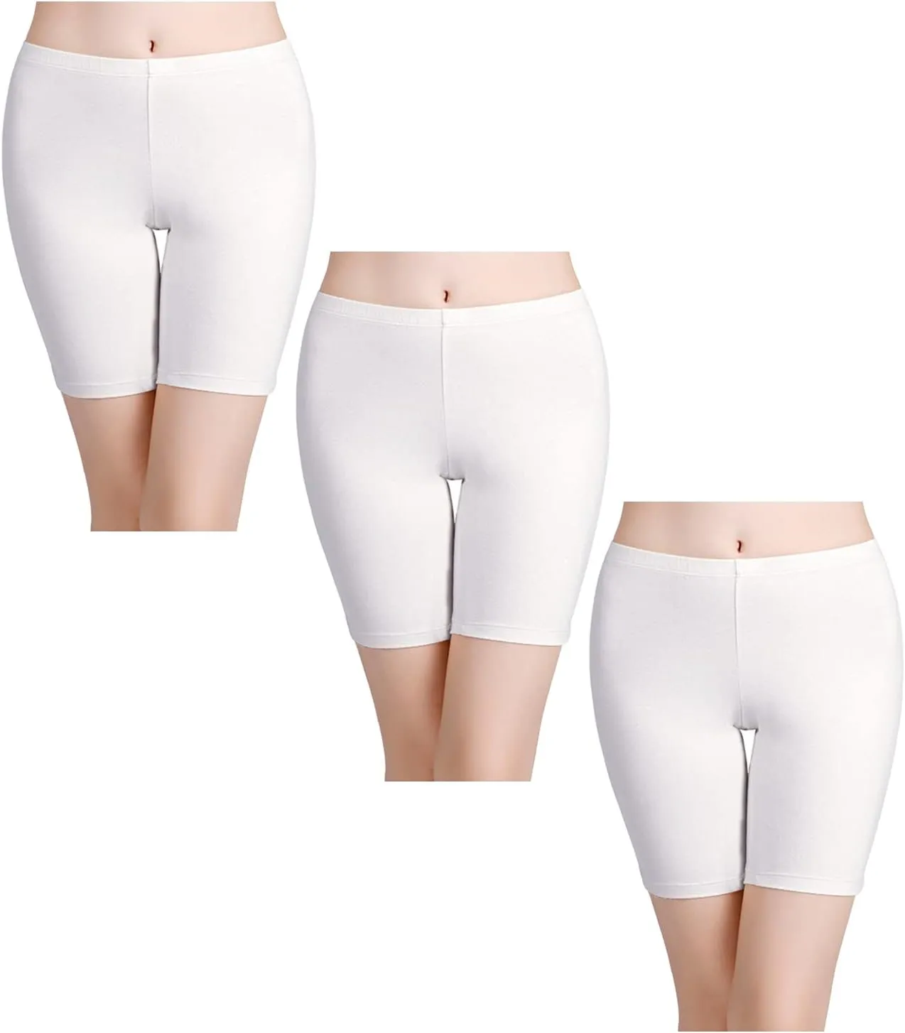 wirarpa Women's Anti Chafing Cotton Underwear Boy Shorts Long Leg Boyshorts Panties 3 Pack