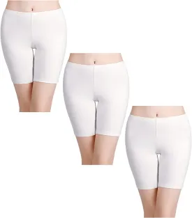 wirarpa Women's Anti Chafing Cotton Underwear Boy Shorts Long Leg Boyshorts Panties 3 Pack